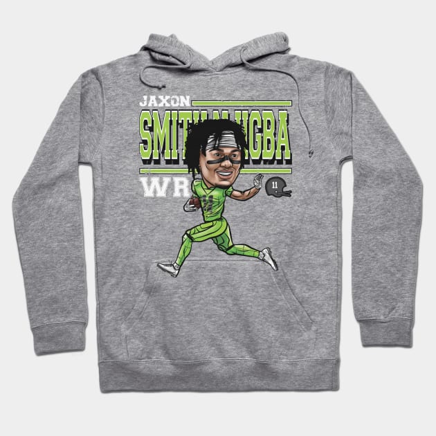 Jaxon Smith-Njigba Seattle Cartoon Hoodie by danlintonpro